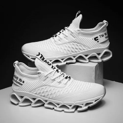 Vista 5 de Zapatos deportivos Chopben para correr, tenis a la moda con red transpirable y suela suave antideslizante, zapatos para caminar casuales y atléticos