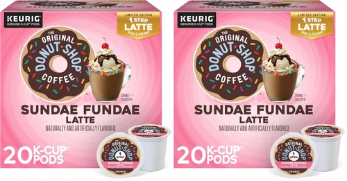 Vista 26 de The Original Donut Shop - Cápsulas de Caramel Latte para Single-Serve Keurig K-Cup, café saborizado, 20