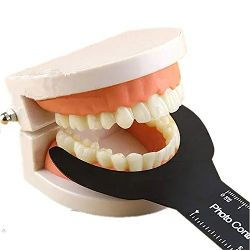 Vista 4 de 6 unids foto dental contraste negro fondo tablero intraoral ortodoncia fotografía contraste palatal fotografía contraste contraste