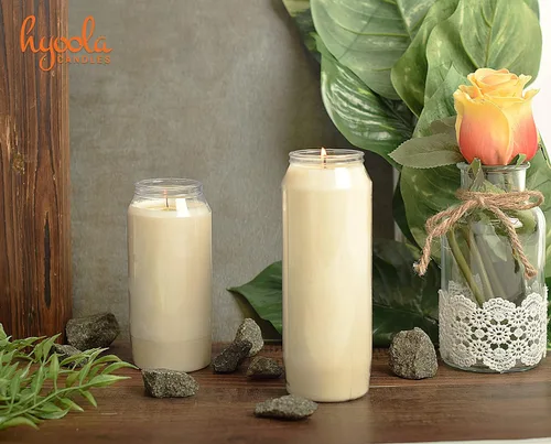 Vista 4 de Hyoola Velas blancas de oración de 7 días, 1 paquete, velas de pilar de 6 pulgadas de alto para religiosas, conmemorativas, decoración de fiestas