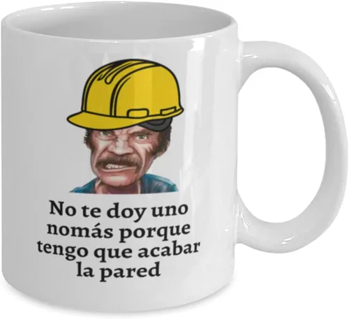 Vista 2 de Regalo para trabajador de construcción taza de café no te doy una nomas