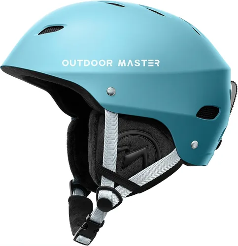 Vista 13 de OutdoorMaster Kelvin - Casco de esquí y snowboard para hombres, mujeres y jóvenes Adjustable Dial Fit Snow Helmet with ASTM Certified,14 Vents for