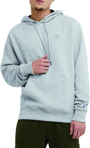 Vista 10 de Champion Men's Pullover Fleece Hoodie, Standard Fit, Midweight, C Logo, Available in Regular and Big & Tall