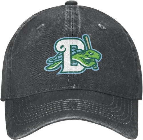 Vista 2 de Daytona Tortugas - Sombrero clásico de vaquero lavado de béisbol de sarga ajustable