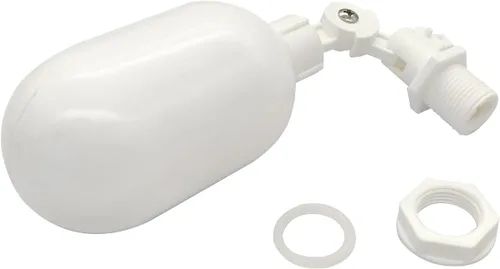 Vista 5 de Válvula de bola flotante de 1/4 de pulgada de conexión rápida de plástico ajustable tanque de agua válvula de control de nivel (paquete de 3)