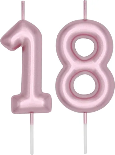 Vista 142 de DERVENTA Vela con números de 2.36 pulgadas, decoración perfecta para cumpleaños, brunch, postre, pastel, 1 pieza (número 0 rosa)