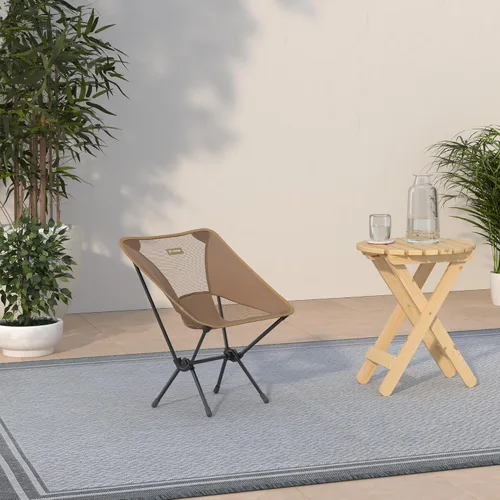 Vista 2 de Helinox Chair One Original - Silla de camping ligera, compacta y plegable Marrón (Coyote Tan)