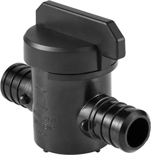 Vista 2 de 2PC EFIELD Poly PPSU Barb Crimp Pex 3/4" X 3/4" Válvula de bola de puerto completo Para conexión de tubería Pex, ASTM F2159-PPSU1807066 (2)