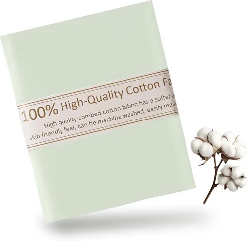 Vista 10 de Tela de Algodón Azul Bebé para Coser de 59 Pulgadas de Ancho, Tela de Popelina de Algodón 100% Natural por Yarda, Material de Algodón Suave