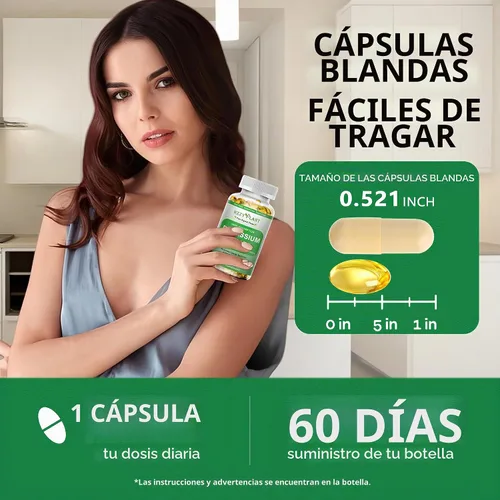 Vista 6 de Cápsulas blandas de suplemento de potasio, citrato de potasio de alta absorción, 1000 mg para equilibrio electrolítico muscular, corazón y soporte