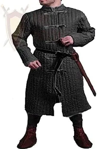 Vista 2 de Gambeson Coat Thick Padded Full Sleeves Gambeson Coat Aketon Jacket Armor, Cotton Fabric Gambeson Jacket by ITS Medieval