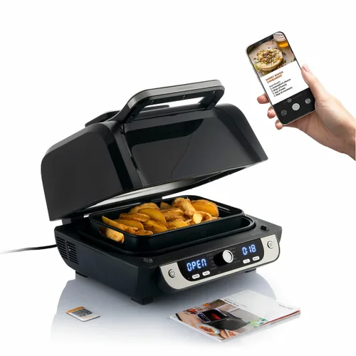 Vista 13 de Freidora de Aire con Grill, Accesorios y Recetario InnovaGoods Fryinn 12-in-1 6000 Negro Acero 3400 W 6 L