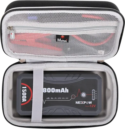 Vista 2 de Mchoi Funda de arranque de coche compatible con NEXPOW Jump Starter Q10S, 1500A Peak, solo funda