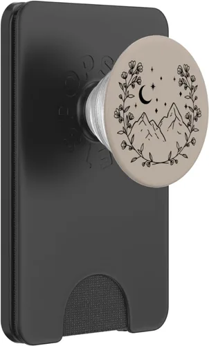 Vista 7 de Topo - PopSockets de montaña con diseño floral bohemio y chic