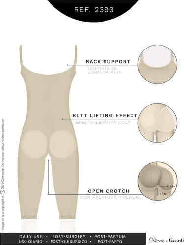 Vista 7 de DIANE & GEORDI 2393 Post Surgery Compression Garment Fajas Colombianas Reductora