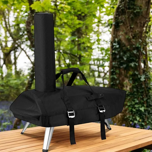 Vista 7 de Onlyfire Chef Funda protectora para horno de pizza Ooni Karu 12, para horno de pizza al aire libre, resistente, impermeable, resistente a