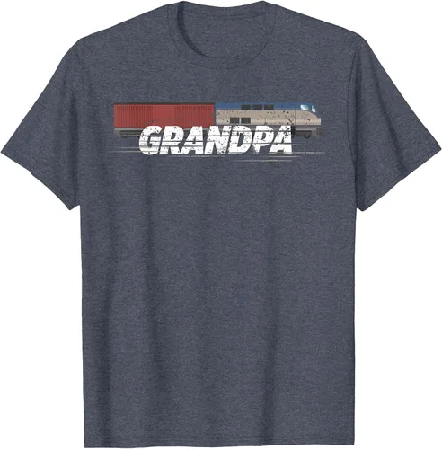 Vista 97 de RC Model Train Shirt Grandpa Train Boxcar HO Scale T-Shirt Negro