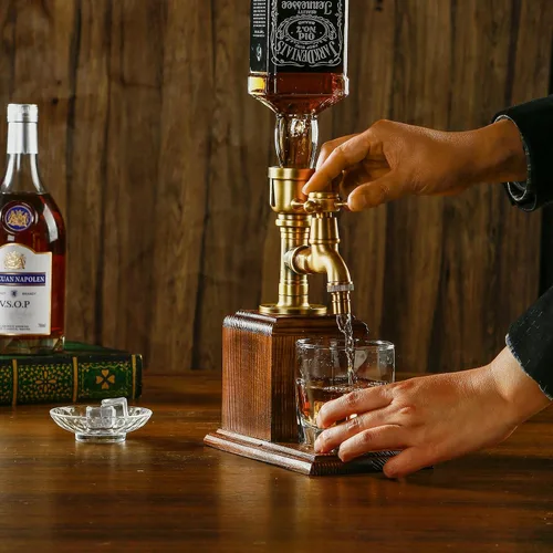Vista 5 de Dispensador de bebidas Vida Brillante para fiestas, accesorios de bar, regalos para amantes del vino, decoración de cueva de whisky para marido
