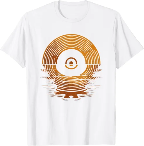 Vista 60 de Vinyl LP Records - Camiseta de vinilo Sunset Negro