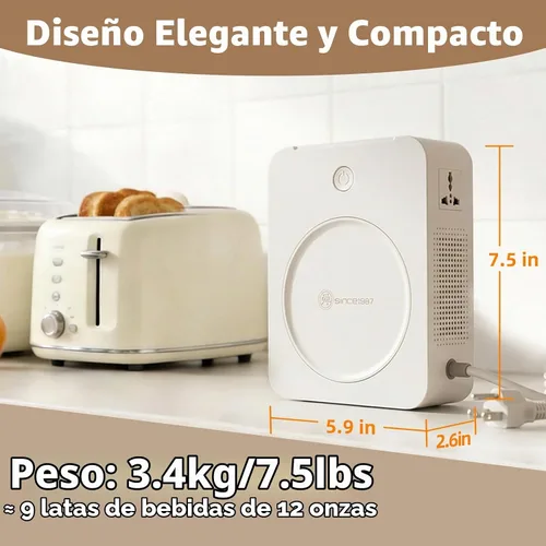 Vista 2 de SUNSHUN 120V a 100V 800W Japón convertidor de voltaje paso abajo