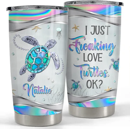Vista 18 de SANDJEST Vaso personalizado de gato negro con texto en inglés «Just A Girls Who Loves Cat», vasos de 20 onzas y 30 onzas con tapa, regalo