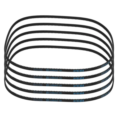 Vista 68 de uxcell 4 piezas HTD-3M Correa de Distribución de Goma 48 Dientes, Longitud de Paso 144mm x Ancho 6mm x Altura 2.4mm, Correa de Polea de Distribución