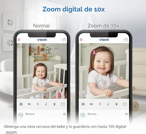 Vista 9 de VTech RM9751 Yellow Daisy Smart Wi-Fi Cámara para bebé