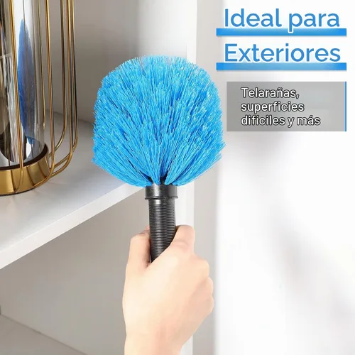 Vista 4 de Yinkin 9 piezas Twist on Cobweb Duster Brush Head Bulk