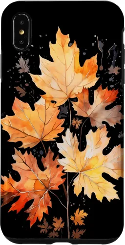 Vista 11 de iPhone 16 Autumn Leaves Watercolor Art Fall Season Thanksgiving Case