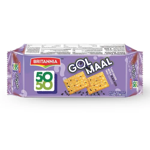 Vista 6 de Britannia Crackers 50 50 Maska Chaska Biscuit - Galletas originales horneadas para aperitivos, paquete familiar de 13.12 onzas (13.12 oz)