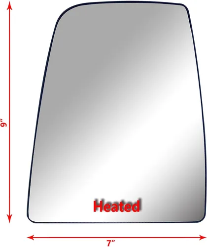Vista 3 de Cristal superior de repuesto del lado izquierdo del conductor con calefacción y placa para Ford Transit 150 250 350 de 2015 a adelante Lado