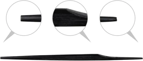 Vista 4 de Tenedor Shirasagi de bambú de 6.1 pulgadas (6.102 in), tenedor de dos puntas, selección dulce japonesa, para uso con Wagashi y frutas, fabricado