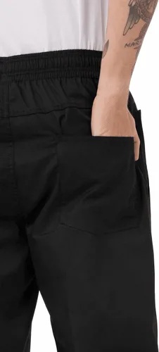 Vista 4 de Pantalones de chef holgados de Chef Works BBLW, ligeros, para hombre