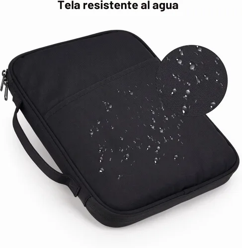 Vista 4 de Funda de transporte para iPad de 9 a 11 pulgadas, bolsa acolchada para tableta de viaje para iPad Pro de 11 pulgadas (M4), iPad 10.9