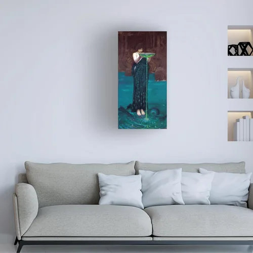 Vista 3 de Circe Invidiosa by Waterhouse, lienzo decorativo para pared, 10 x 19 pulgadas