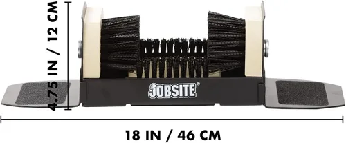 Vista 2 de Jobsite - Limpiador de botas para exteriores, extra ancho, paquete de 2