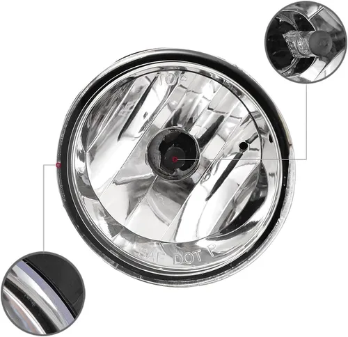 Vista 3 de CPW Luz antiniebla OEM para Nissan Titan 2004-2015, carcasa negra, lente transparente de conducción, lámpara antiniebla delantera para Nissan Armada