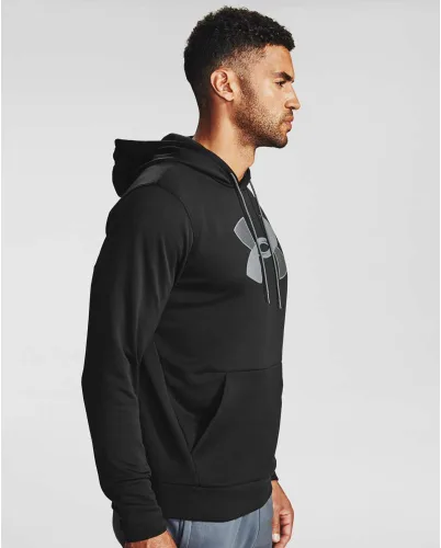 Vista 3 de Under Armour - Sudadera con capucha de vellón Armour Fleece para hombre, con logotipo grande