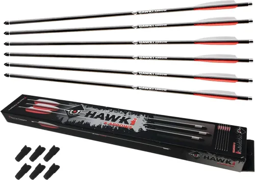 Vista 10 de Hawk-i Flecha de carbono PCP 13.26 oz flechas pernos para caza PCP armas de aire o ballestas