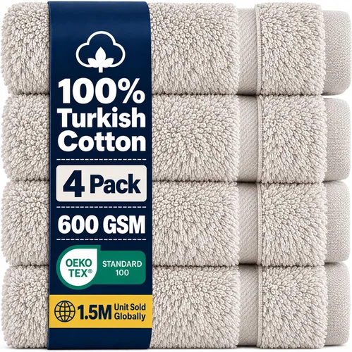 Vista 50 de Hawmam Linen - Juego de toallas de algodón turco original prémium, calidad de hotel para máxima suavidad y absorción, para cara, manos, cocina