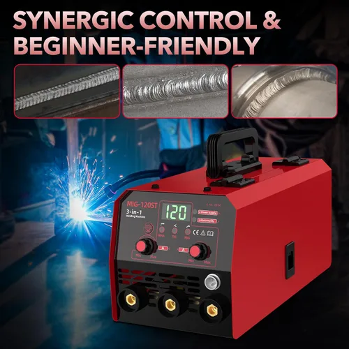 Vista 5 de Soldador MIG YesRight 110V, 120A Flux Core MIG/Lift TIG/Stick Máquina