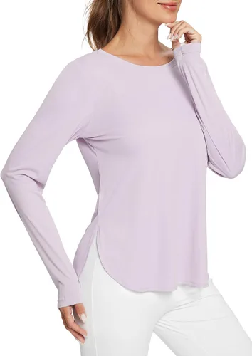 Vista 25 de BALEAF - Camisetas de sol de manga larga para mujer, con FPU 50+, para senderismo, ligeras, de secado rápido, protección contra rayos ultravioleta