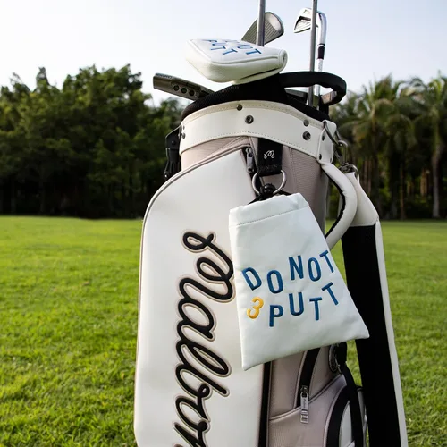Vista 2 de Bolsa de golf para objetos de valor, bolsa de cuero para camiseta de golf con cierre de cordón, bolsa portátil para pelotas de golf, accesorios