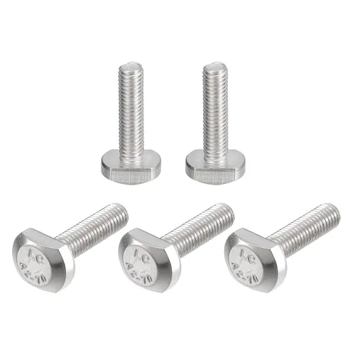 Vista 27 de uxcell Pernos de ranura en T, 5 piezas M5x16mm ranura en T Pernos deslizantes Pernos deslizantes 304 Tornillos en forma de T de acero inoxidable