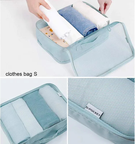 Vista 6 de Bolsa de almacenamiento de viaje multifuncional de ropa de nuevo estilo maleta accesorios de viaje cubos