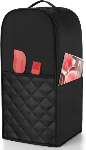 Vista 3 de Luxja Cubierta de licuadora compatible con Vitamix 64 oz. Licuadora de bajo perfil, negra (acolchada)
