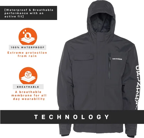 Vista 4 de Grundens Transmit - Chaqueta para hombre, duradera, resistente al agua