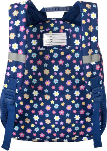 Vista 5 de Up We Go Mochila escolar grande para niños y niñas, mochila con patrón divertido con bolsillos para botella de agua para niños de 5 a 7 años