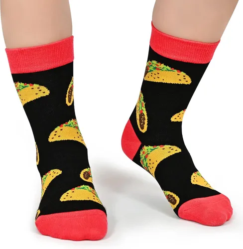 Vista 7 de Dsia Zamur Calcetines para niños y niñas, paquete de 4 a 6 unidades + caja de regalo, novedosos calcetines de pantorrilla coloridos para niños de 2