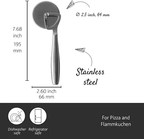 Vista 3 de BOSKA Pizza Cutter Copenhagen - Rueda cortadora de pizza de acero